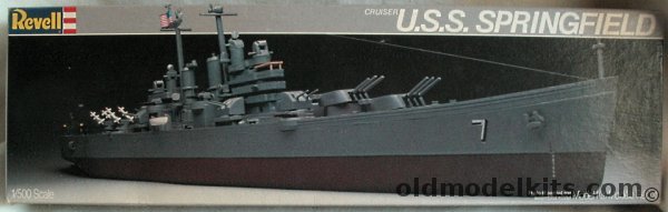 Revell 1/500 USS Springfield Guided Missile Cruiser CG-7 (Ex-Renwal), 5007 plastic model kit